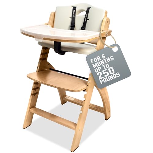 Abiie Beyond Junior Wooden High Chair With Tray